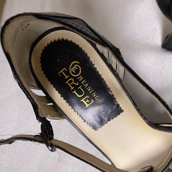 Black True Meaning T-Strap heels - Picture 6 of 8